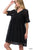 Grace Babydoll Puff Dot Dress - Black