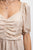 Taylor Satin Ruched Top - Champagne