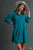 Teal is Your Color Corduroy Dress