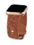 42-45MM Floral Silicone Watch Band - Brown