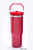 Flip Straw Tumbler with Handle 30oz - Pearl Dk Red
