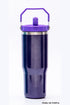 Flip Straw Tumbler with Handle 30oz - Pearl Dk Purple