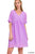 Josie Babydoll Swiss Dot Dress - Lavender