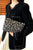 Leopard Canvas Travel Clutch Bag - Black