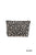 Leopard Canvas Travel Clutch Bag - Black