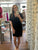 Jessica Frayed Linen Dress - Black