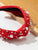 Feeling Festive Embellished Headband - Red