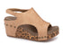 Corky's Carley Taupe Smooth Leopard Wedge