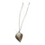 Two-tone Heart Long Pendant Necklace