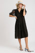 A Little Fancy Midi Dress - Black