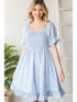 Callie Blue Spotted Dress