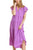 Nicole Ruffle Sleeve Midi Dress - Lavender