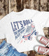 Let's Roll Graphic Crop Tee