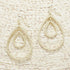 Double Teardrop Earrings - Gold