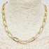 Gold Chain Link Short Necklace
