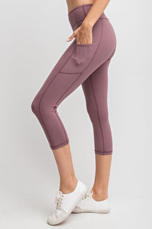 Dusty olive butter soft leggings w/pockets