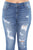 Mid Rise Distressed Crop Curvy Jeans