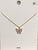 Butterfly Necklace 16”- Clear