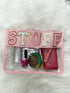 You Got the Right "STUFF" Baby Chenille Letter Pouch