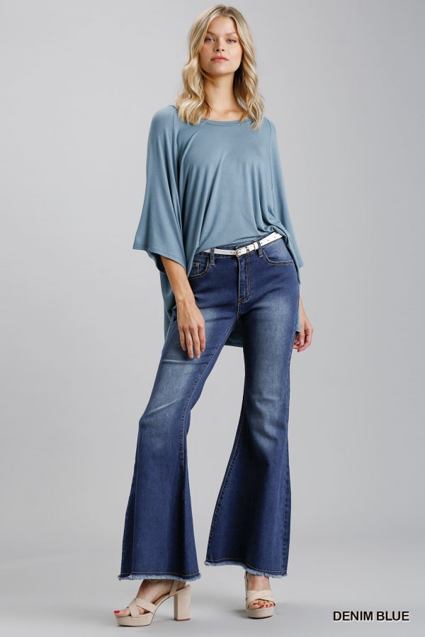 Umgee High Rise Flare Jeans – Something Special Boutique